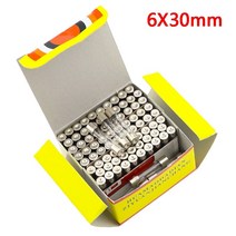 퓨즈 휴즈 100 조각 630mm 유리 튜브 6x30mm 빠른 융합 250v 0.5a 1a 2a 3a 4a 5a 6a 8a 10a 12a 15a 20a 25a 30a 6x30, 5a