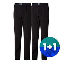 1+1 나인앤나인 남성용 겨울 기모 기본 무지바지 2장세트(28-40) 작업복 등산바지