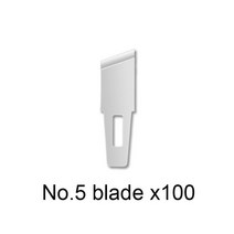 전동발각질제거기 발뒤꿈치 발 전문 페디큐어 도구 내성 손톱 커터 족부 각질 제거기 일회용 교체 가능 블레이드, 16.100pcs No.5 blades