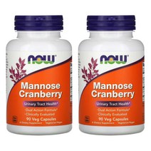 나우푸드 NOW Foods 마노스 크랜베리 베지 캡슐 90정 x2통