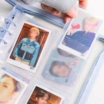 찌릿마켓 6공 바인더 포토카드 포카바인더 포카앨범 홀더북, 옐로우_4포켓(양면)