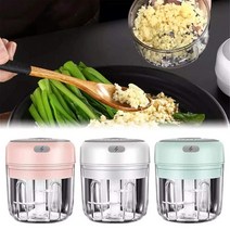 가정용 블렌더 100 250ml 전기 마늘 으깨는 마늘 프레스 야채 칠리 김종국믹서기, 화이트 100ml