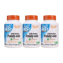 닥터스베스트 활성 엽산 400mcg 90캡슐 X 3팩