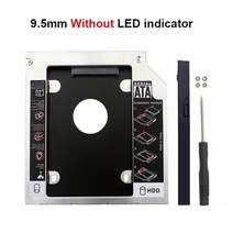 cd롬 리더기 씨디룸 DVD 플레이어 ODD oullx 옵티컬 베이 HDD 캐디 12.7mm 9.5mm 9mm sata 3.0 2.53939 노트북용 hd 하드 디스크 189, 9.5mm LED 없음