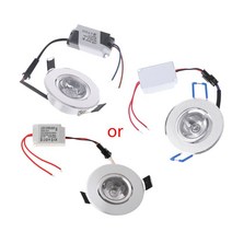 1W LED 조명 85-265V 캐비닛 미니 다운 라이트 스팟 천장 램프, 따뜻한 화이트