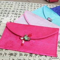 복주머니 모음 용돈봉투용 지갑 화면배색 과 비단나비