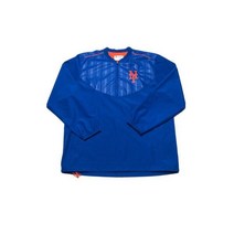 NWOTS 뉴욕 메츠자켓 Mens Size XL Blue 윈드브레이커 바람막이 Pullover MLB Majestic