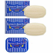 빅토리아 Victoria Soaps of Sweden 스웨덴 페이셜 비누 라놀린 Agg Tval 50g x 2 케이스 포함 (건조한 피부 모든 타입)