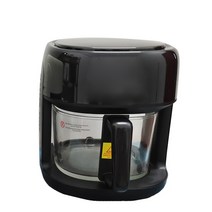 미니튀김기 가정용 업소용 전기 인덕션 튀김기 에어프라이어 110V240V 다기능 에어 프라이어 45 인용 시각적 전, 5.Black - 미국