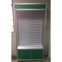 스페이스월 제작 바스켓 소품진열용 안전캡 페그보드 벽진열 타공판 철제선반 앵글, 120x30x200기본캐비닛모델