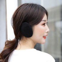 똑딱이 귀마개 끈없는 방한 이어워머 마라톤 등산 골프 심플 귀도리 귀따숩개 귀덮개, (new)니트블랙