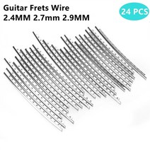 기타 스트랩 바이올린 현 카포 거치대 송진 24pcs 프렛 와이어 지판 니켈 실버 2.4mm 2.7mm 2.9mm luthier 수리 재료 액세서리