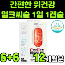 위건강 헬리코박터 케어 스페인감초 밀크씨슬 밀크시스 milk thistle 실리마린 silymarin complex 밀크티슬 밀크씨유 시리마린 추출물 130mg 이산화규소 없는, 12박스(12개월분)