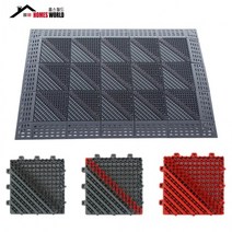 조립식 매트 현관 실외 학교 베란다 바닥 발판 더스트 출입구, 1.그레이_그레이_다이아