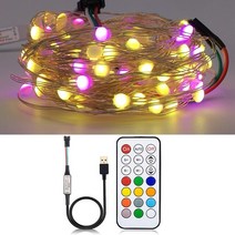USB SK6812 LED 문자열 크리스마스 조명 침실 WS2812B RGB Led 빛 블루투스 풀 컬러 주소 지정 개별적으로 DC5V, 21Keys USB Kit_11, 2m_1