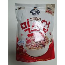 퀘이커 그래놀라 믹스업 딸기맛, 350g, 3개