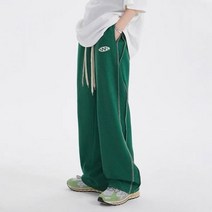 남자통바지 카고 편한 치노 봄 가을 스포츠 캐주얼 루즈 핏 풀 매치 와이어 대비 컬러 스트립 바지 단색 팬츠
