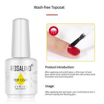 매니큐어탑코트 투명메니큐어 Rosalind 기능성 젤 트랜스퍼 네일 포일 스티커 접착제 트, Washfree Topcoat