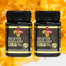 100% 마누카꿀 MGO 550 UMF 16 500g 1병 SPH 뉴질랜드산, 마누카꿀 500g 2병