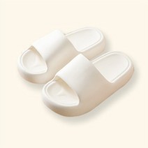 키높이 층간소음 쿠션 거실화 거실 푹신한 실내화 실내 슬리퍼 욕실화, 화이트