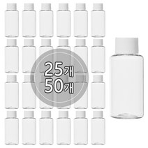 [25개묶음판매] 스프레이용기 10ml 15ml 20ml 30ml 40ml, 흰색캡, 25개, 40ml 투명용기