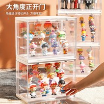 피규어 장식장 2세트 진열장 아크릴보관함 플레이모빌, 그린2개(마그네틱 도어/칸막이 탈착식)