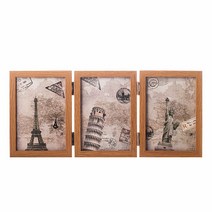 사진액자 접이식 3단 양면 액자4x6 분할 스토리액자 4x6액자 _ 617799EA, 본상품선택