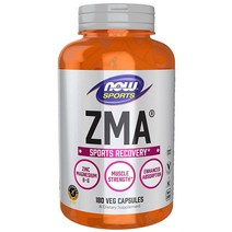NOW Foods ZMA 아연 마그네슘 비타민 B6 캡슐 90정, 90.0 Servings (Pack of 1)