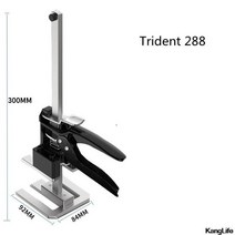 만능지렛대 무거운 가구 짐 목공 옮기는 핸드 이동 도구 자키 지렛대 노동 절약 암 잭 리프터 캐비닛 도어 사용 보드 벽 타일 높이 조정 잭 석고 시트 수리 미끄럼 방지 툴, 삼지창 288