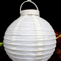 LED전등갓20cm 흰색 한지등만들기 실내외장식 등불 전통소품