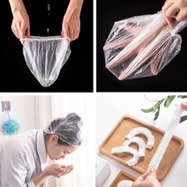 염색비닐 샤워캡 100P 위생 헤어커버 자가 셀프