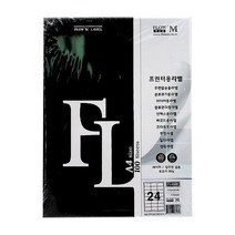 플로엠 ]우편발송용 라벨지 FL4308 24칸 100매 라벨, 1권