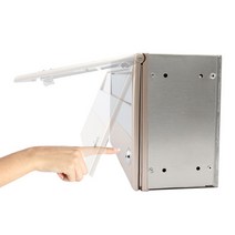 원터치 푸쉬 우편함 다세대 우체통, 실버