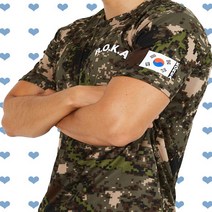 PX 정품 로카티 국산 코오롱 쿨론 군인 군대 군용 커플 남여공용 단체 헬스 머슬 ROKA 반팔 티셔츠