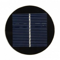 미니솔라원형 75mm 태양광 전지 솔라셀 원형 5V-72mA, 1