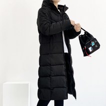 와이제이 기본 슬림라인 롱패딩 후드롱패딩 빅사이즈 패딩 YJK115