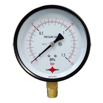 일반 압력계 진공계 연성계 A타입 100파이수도배관 가스배관 소방배관 보일러배관 스팀용배관 동파 액체 측정 측정기기 공사 설비 소방용 배관용 시공 용접 누수압력계 압력계이지 압력게이지 누수, 100파이 -1~2bar 연성계(품절)