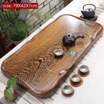 차판 다도 고급 흑단 차 거실 단단한 나무 트레이 장식 중국어 배수 유형 보드 홈 티 도구 테이블, 10.B5