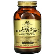 솔가 Solgar ESter-C 플러스 비타민C 1000mg 90정, 90 개