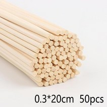 20-50 개 천연 DIY 나무 스틱 수제 여분의 두꺼운 아로마 테라피 디퓨저 리필 목공, 02 3mmX200mm -50pcs