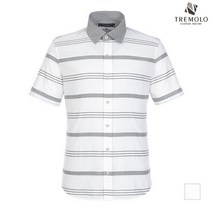 [TREMOLO] 화이트 가로 스트라이프 남방__TRNNSUM3351