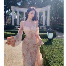 휴양지원피스 Strapless fashion scheming 페어리 비치 멜빵 태교여행