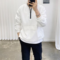 아도르클래식 반오픈 차이나 헨리넥 아노락 바람막이 점퍼