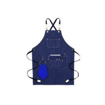 칼하트 앞치마 다용도 카페 쉐프 캠핑 목공 주방 헤비 듀티 캔버스 이발사 작업 남여 크로스 스트랩 조절 살롱 미용사 턱받이 PU 가죽 남성용, [01] 1 pcs, [08] B3