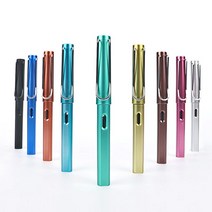 고급 스틸 만년필 잉크 볼펜 알루미늄 손글씨 펜 9종_ 94590EA, 본상품선택, 5-스틸만년필-오렌지, 본상품선택