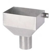 물홈통 처마물받이 빌라 집수정 배수관 스텐 우수관, 304 소재 원형 출구 파이프 외경 76mm