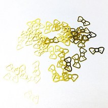 우드 필러 코킹 실리콘 월드 1 박스 반짝이 금속 프레임 UV 에폭시 수지 쥬얼리 필러 DIY 공예 네일 아트, 12 Bow Tie