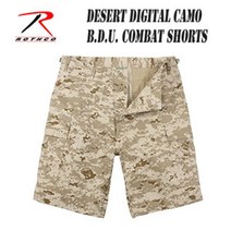 로스코 ROTHCO Desert Digital Camo B.D.U. Combat Shorts