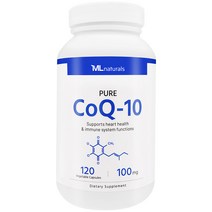 [미국빠른직구] 마이라이프 내추럴스 퓨어 코큐텐 100mg 120 야채캡슐, 1병