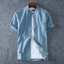 빅사이즈 남자 남방 셔츠 플러스 사이즈 l-5xl 6xl 7xl 8xl 100 데님 면